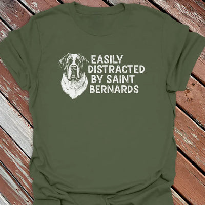 Distracted St. Bernards T-Shirt - Dog Graphic Tee - Gift for Dog Lovers - Unisex