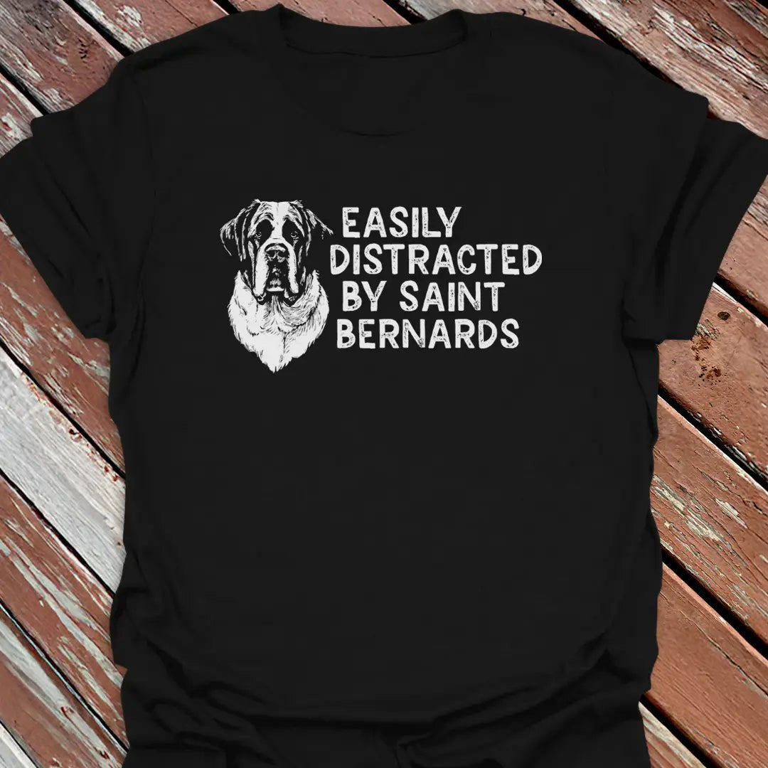 Distracted St. Bernards T-Shirt - Dog Graphic Tee - Gift for Dog Lovers - Unisex
