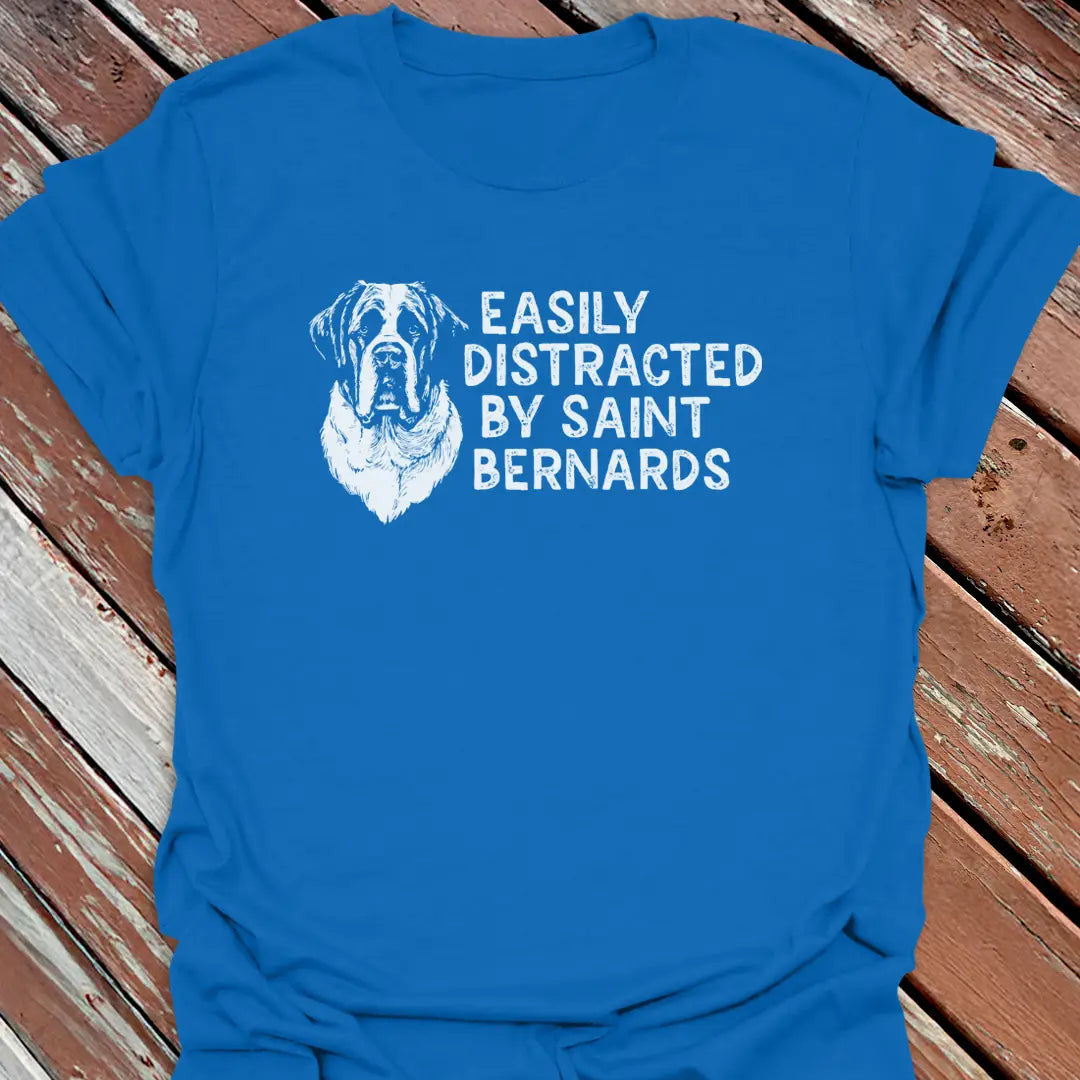 Distracted St. Bernards T-Shirt - Dog Graphic Tee - Gift for Dog Lovers - Unisex