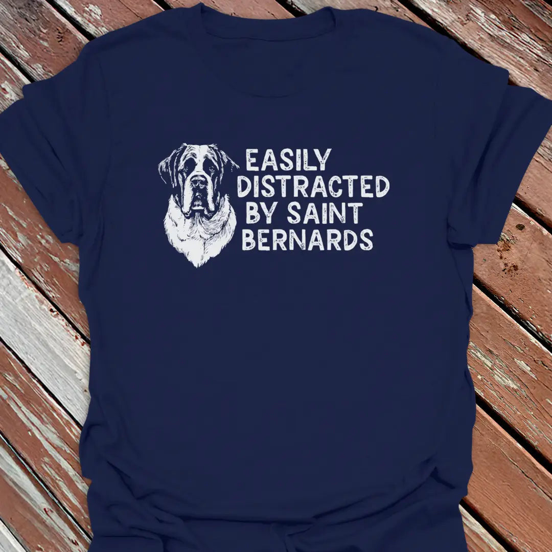 Distracted St. Bernards T-Shirt - Dog Graphic Tee - Gift for Dog Lovers - Unisex