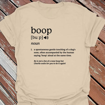 Boop Definition T-Shirt - Dog Graphic Tee - Gift for Dog Lovers - Unisex