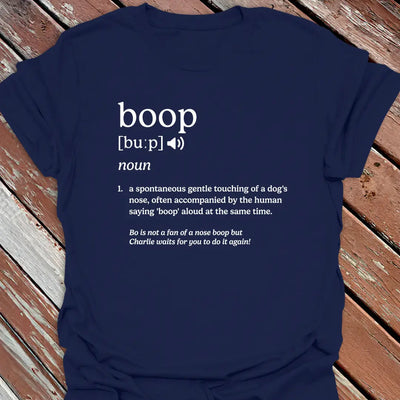 Boop Definition T-Shirt - Dog Graphic Tee - Gift for Dog Lovers - Unisex