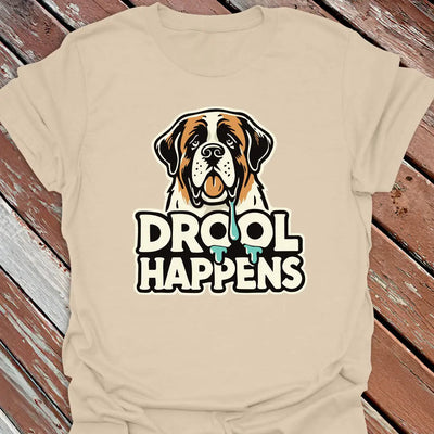 Drool Happens T-Shirt - Dog Graphic Tee - Gift for Dog Lovers - Unisex