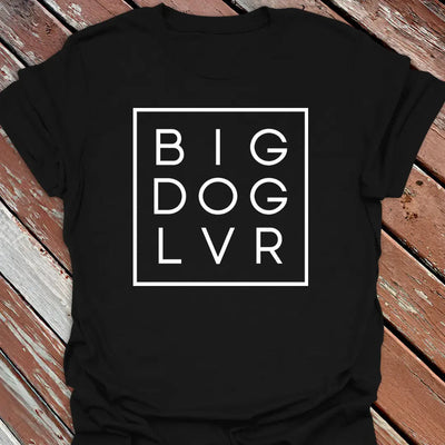 Big Dog Lover Boxed T-Shirt - Graphic Tee - Gift for Dog Lovers - Unisex