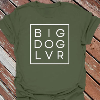 Big Dog Lover Boxed T-Shirt - Graphic Tee - Gift for Dog Lovers - Unisex
