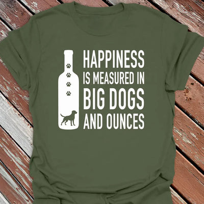 Big Dogs & Ounces T-Shirt - Dog Graphic Tee - Gift for Dog Lovers - Unisex