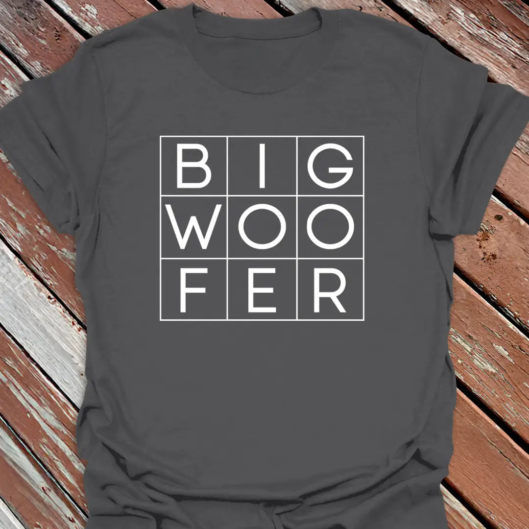 Big Woofer Boxed T-Shirt - Dog Graphic Tee - Gift for Dog Lovers - Unisex