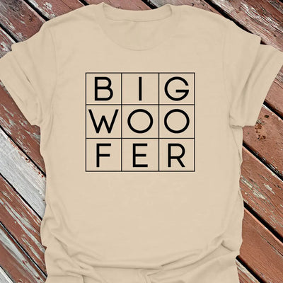 Big Woofer Boxed T-Shirt - Dog Graphic Tee - Gift for Dog Lovers - Unisex