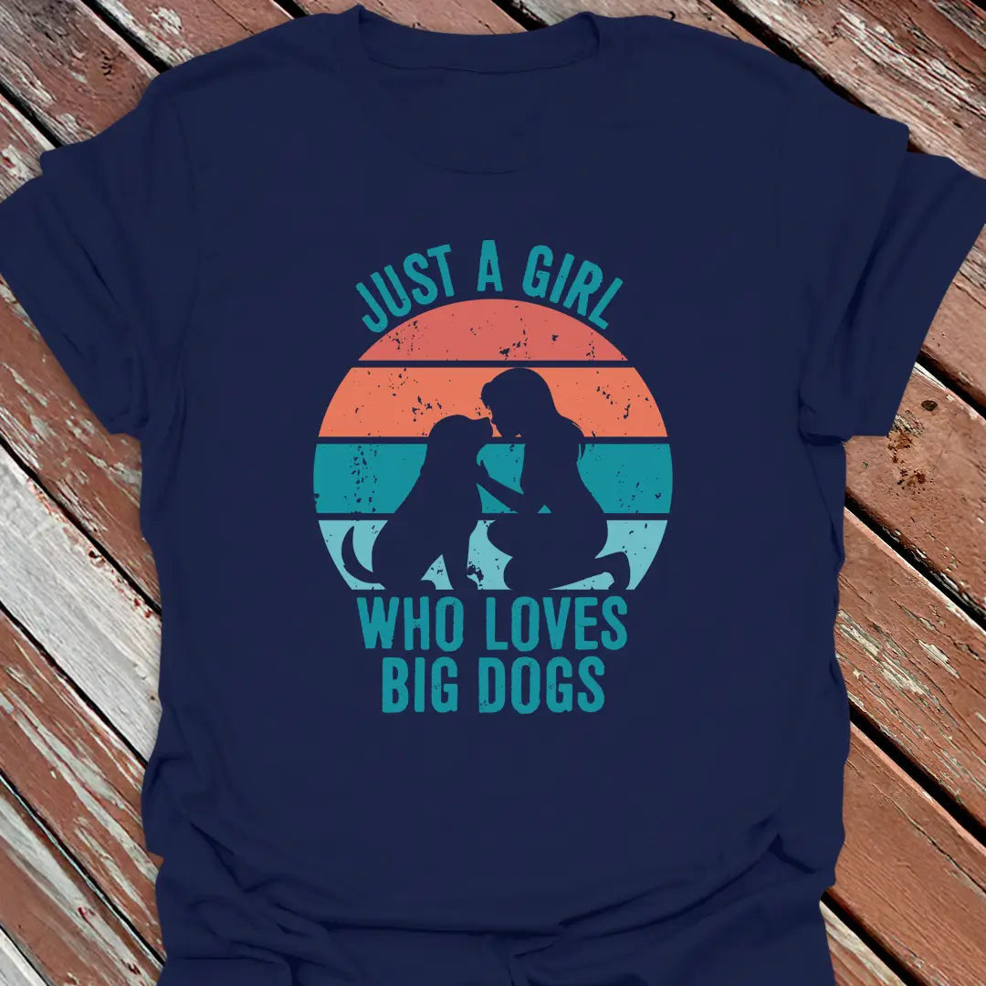 Just A Girl T-Shirt - Dog Graphic Tee - Gift for Dog Lovers