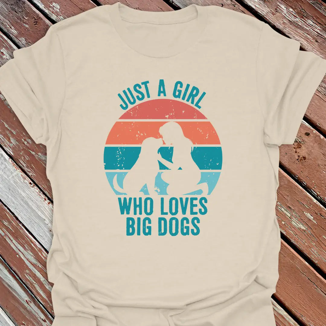 Just A Girl T-Shirt - Dog Graphic Tee - Gift for Dog Lovers