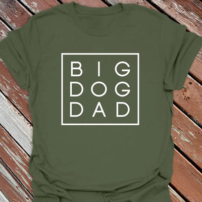 Big Dog Dad Boxed T-Shirt - Graphic Tee - Gift for Dog Lovers - Unisex