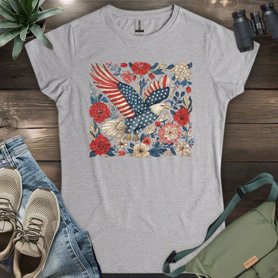 Eagle Of 4th Of July Women's T-Shirt - Bird Graphic Tee - Gift for Bird Lovers