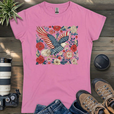 Eagle Of 4th Of July Women's T-Shirt - Bird Graphic Tee - Gift for Bird Lovers