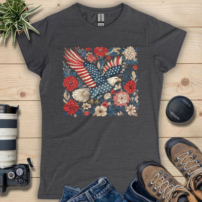 Eagle Of 4th Of July Women's T-Shirt - Bird Graphic Tee - Gift for Bird Lovers