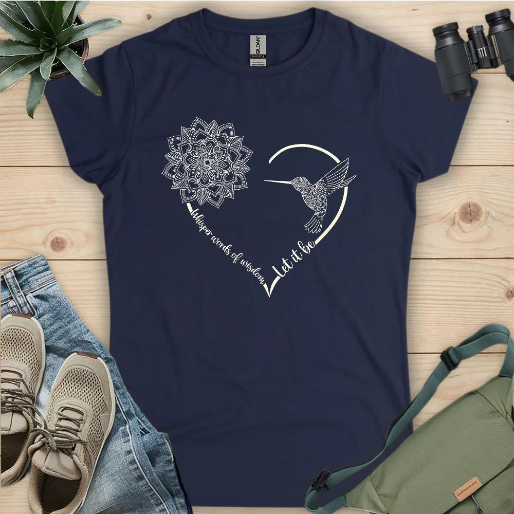 Let It Be Women's T-Shirt - Bird Graphic Tee - Gift for Bird Lovers