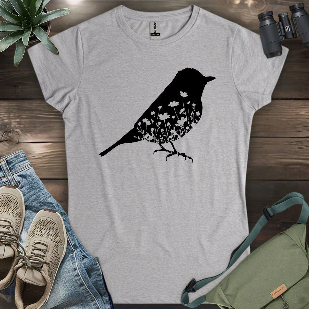 Nature Within Women's T-Shirt - Bird Graphic Tee - Gift for Bird Lovers