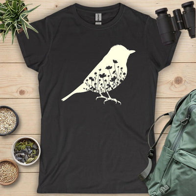 Nature Within Women's T-Shirt - Bird Graphic Tee - Gift for Bird Lovers