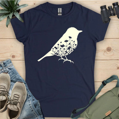 Nature Within Women's T-Shirt - Bird Graphic Tee - Gift for Bird Lovers