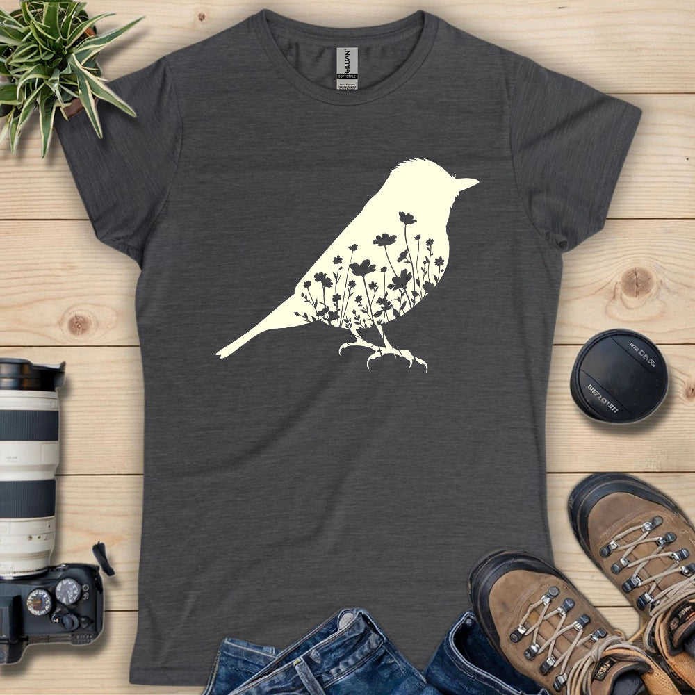 Nature Within Women's T-Shirt - Bird Graphic Tee - Gift for Bird Lovers