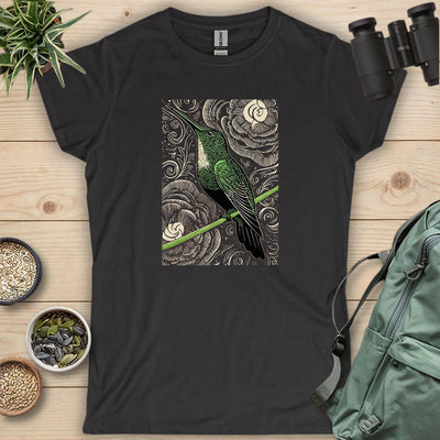 Green Hummingbird Women's T-Shirt - Bird Graphic Tee - Gift for Bird Lovers