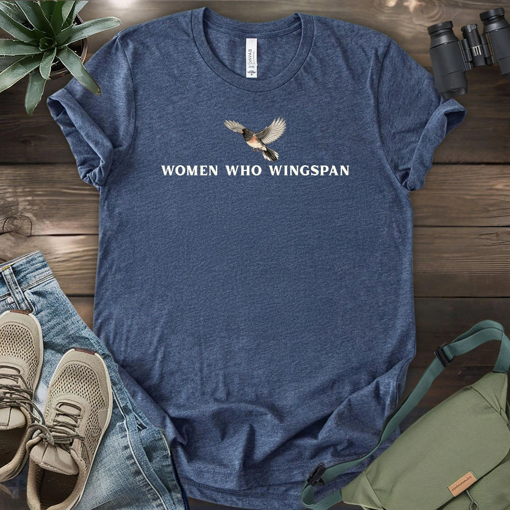 Women Who Wingspan T-Shirt - Bird Graphic Tee - Gift for Bird Lovers - Unisex