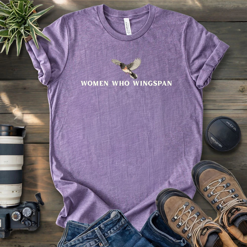 Women Who Wingspan T-Shirt - Bird Graphic Tee - Gift for Bird Lovers - Unisex