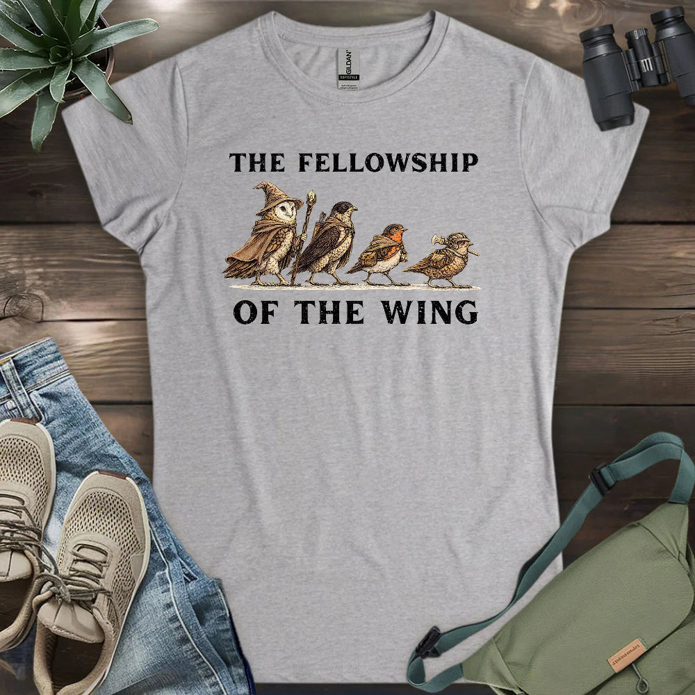 Fellowship Of The Wing Women's T-Shirt - Bird Graphic Tee - Gift for Bird Lovers