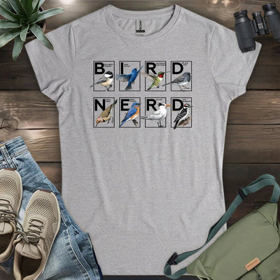 Bird Nerd Shirt Women's T-Shirt - Graphic Tee - Gift for Bird Lovers