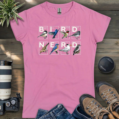 Bird Nerd Shirt Women's T-Shirt - Graphic Tee - Gift for Bird Lovers