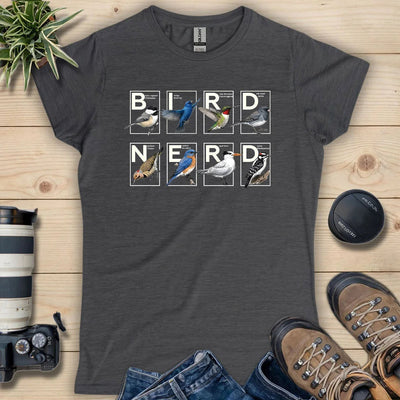 Bird Nerd Shirt Women's T-Shirt - Graphic Tee - Gift for Bird Lovers