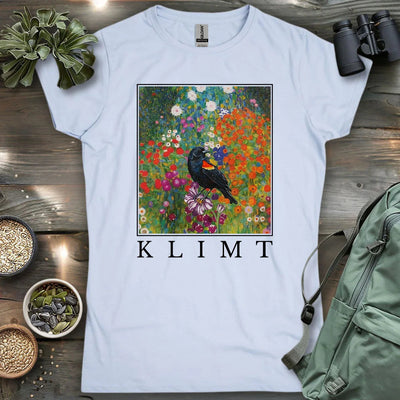 Klimt Blackbird Women's T-Shirt - Bird Graphic Tee - Gift for Bird Lovers