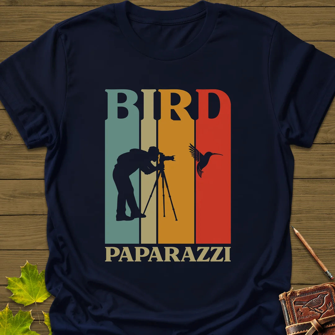 Bird Paparazzi T-Shirt - Graphic Tee - Gift for Bird Lovers - Unisex