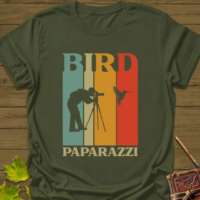 Bird Paparazzi T-Shirt - Graphic Tee - Gift for Bird Lovers - Unisex