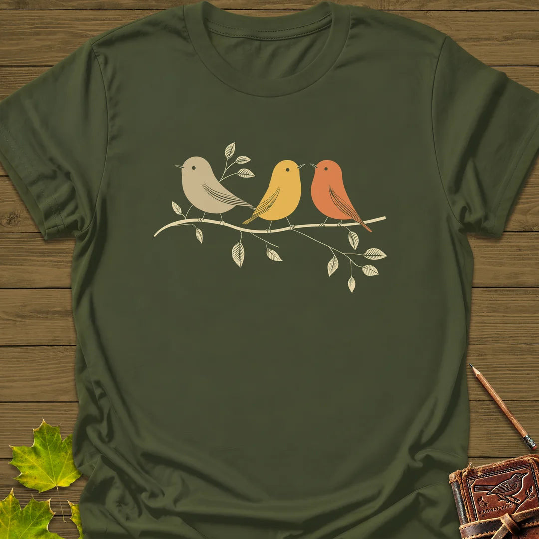 Branch Buddies T-Shirt - Bird Graphic Tee - Gift for Bird Lovers - Unisex