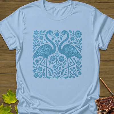 Flamingo Boho Print T-Shirt - Bird Graphic Tee - Gift for Bird Lovers - Unisex
