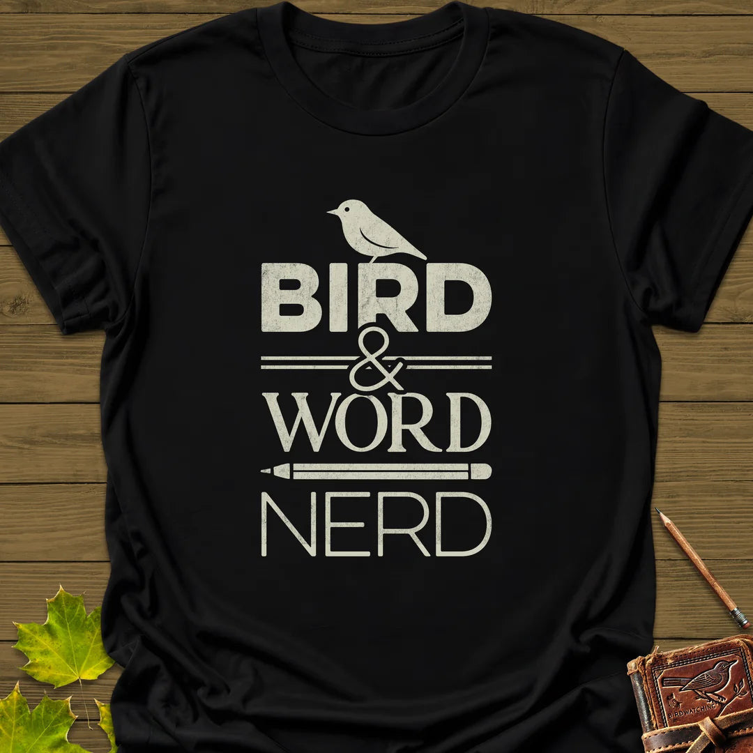 Bird Word Nerd T-Shirt - Graphic Tee - Gift for Bird Lovers - Unisex