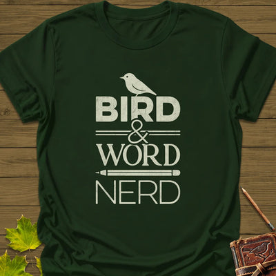 Bird Word Nerd T-Shirt - Graphic Tee - Gift for Bird Lovers - Unisex