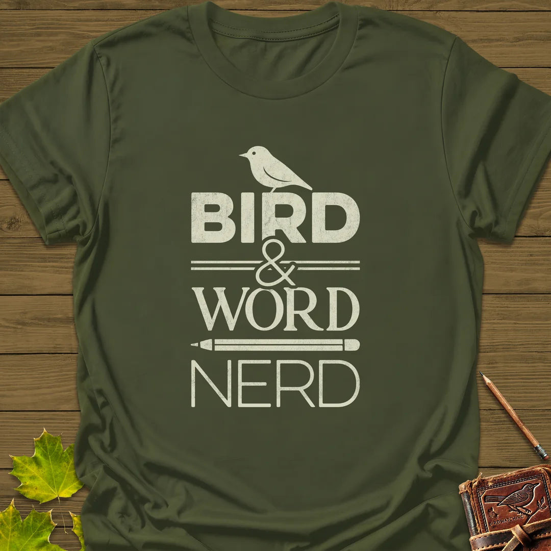 Bird Word Nerd T-Shirt - Graphic Tee - Gift for Bird Lovers - Unisex