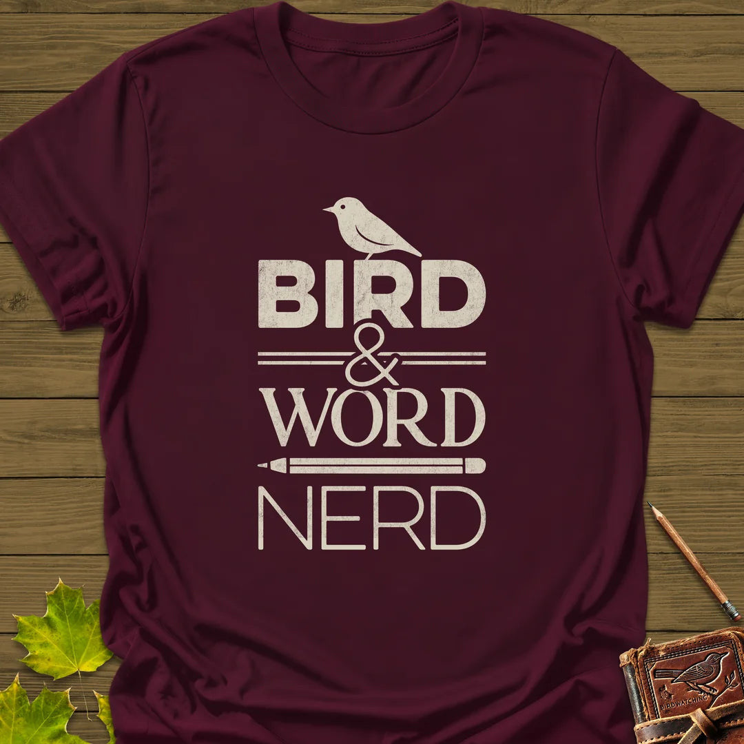 Bird Word Nerd T-Shirt - Graphic Tee - Gift for Bird Lovers - Unisex