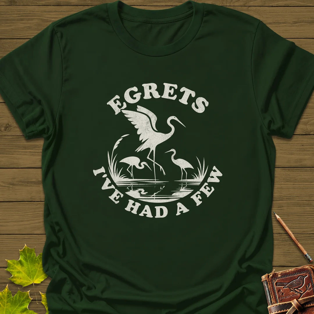 Egret Bird Pun T-Shirt - Graphic Tee - Gift for Bird Lovers - Unisex
