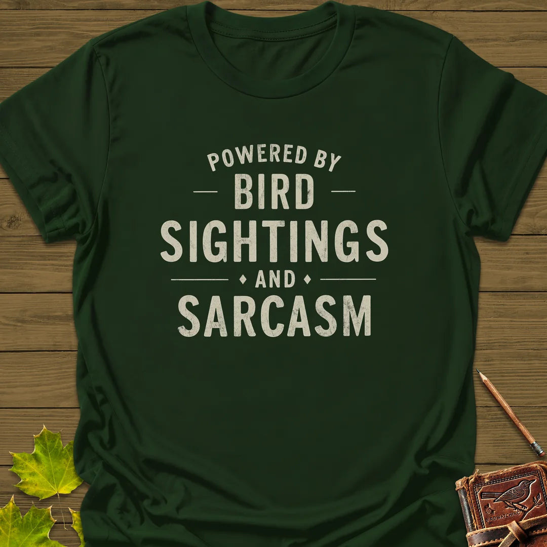 Birds and Sarcasm T-Shirt - Bird Graphic Tee - Gift for Bird Lovers - Unisex