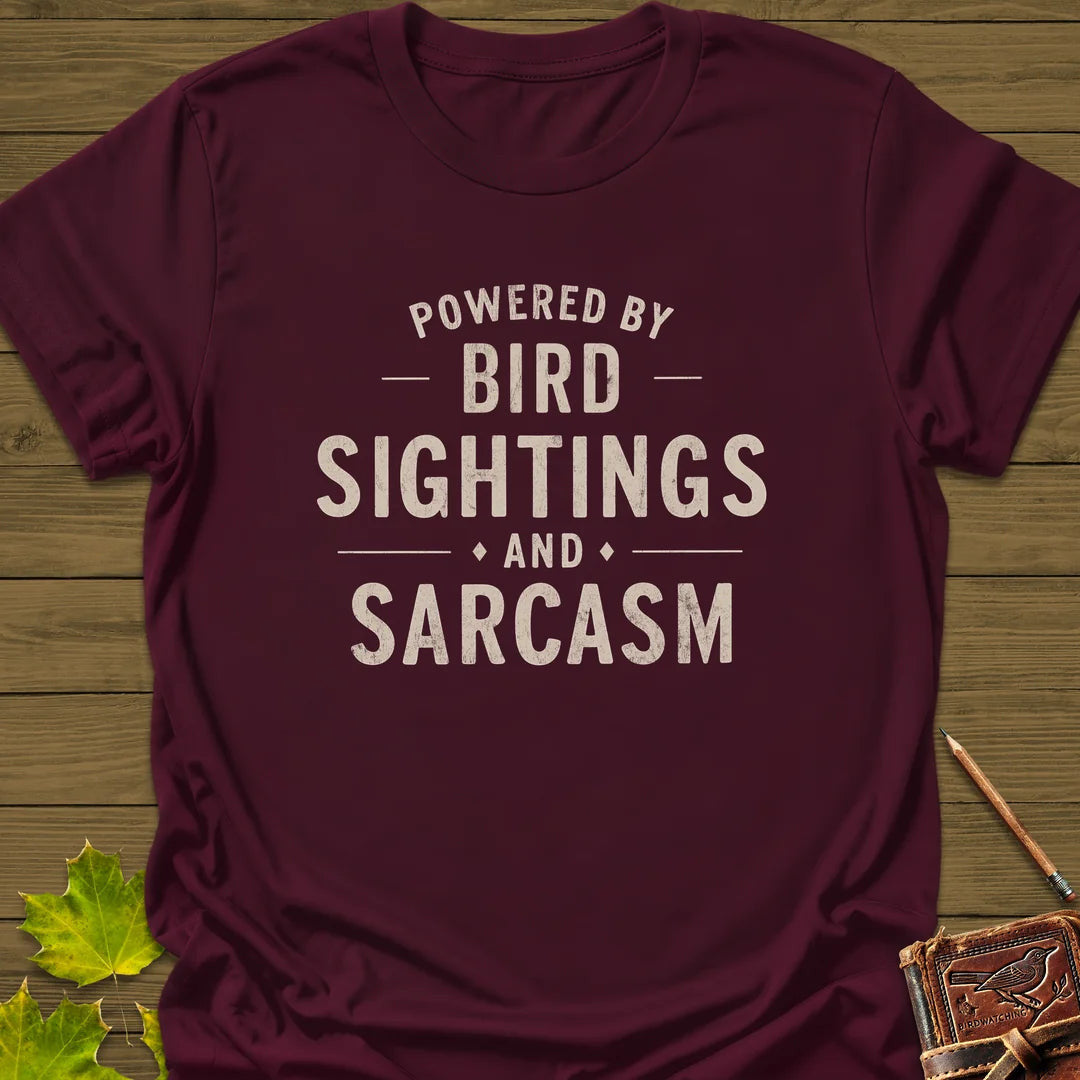 Birds and Sarcasm T-Shirt - Bird Graphic Tee - Gift for Bird Lovers - Unisex