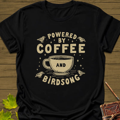 Coffee and Birdsong T-Shirt - Bird Graphic Tee - Gift for Bird Lovers - Unisex