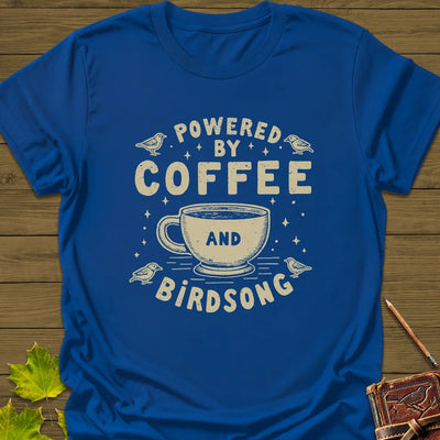 Coffee and Birdsong T-Shirt - Bird Graphic Tee - Gift for Bird Lovers - Unisex