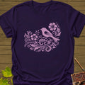 Bird and Blooms T-Shirt - Graphic Tee - Gift for Bird Lovers - Unisex