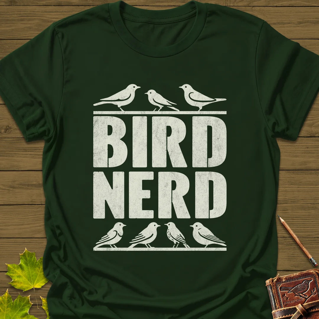 Bird Nerd T-Shirt - Graphic Tee - Gift for Bird Lovers - Unisex