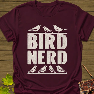Bird Nerd T-Shirt - Graphic Tee - Gift for Bird Lovers - Unisex