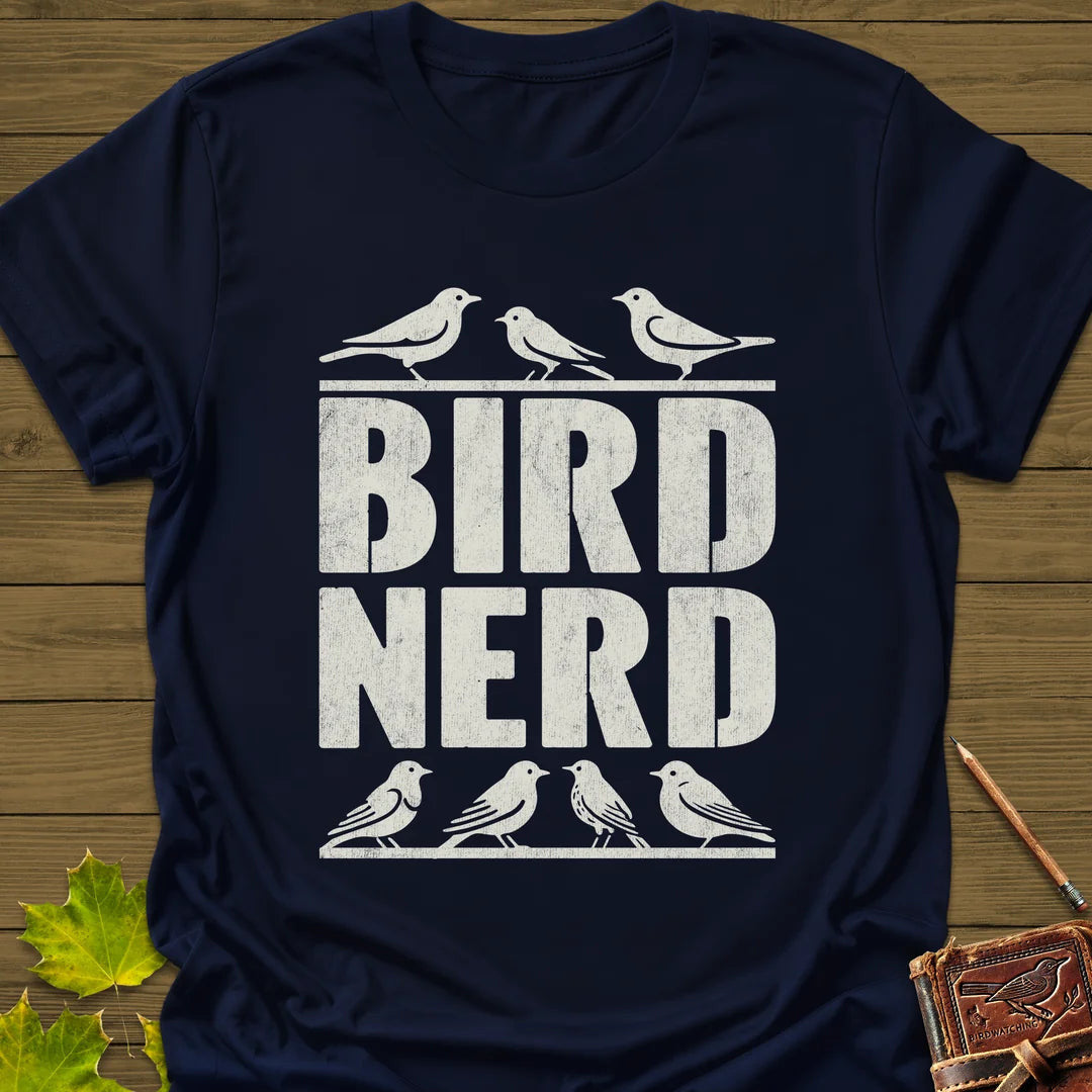 Bird Nerd T-Shirt - Graphic Tee - Gift for Bird Lovers - Unisex