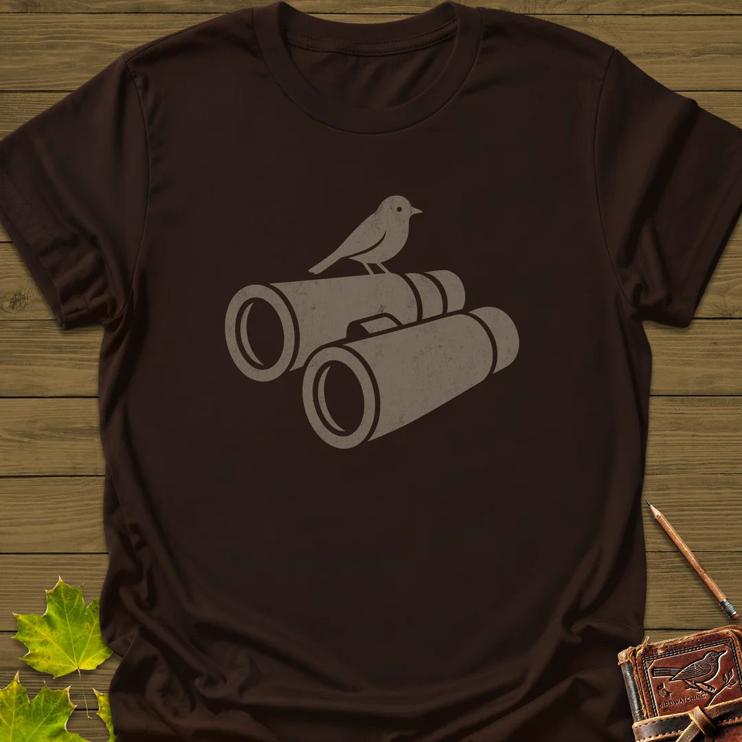 Bird on Bins T-Shirt - Graphic Tee - Gift for Bird Lovers - Unisex