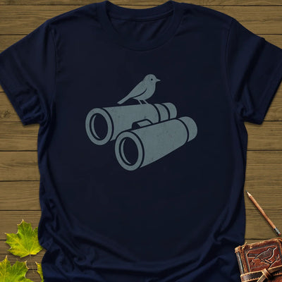 Bird on Bins T-Shirt - Graphic Tee - Gift for Bird Lovers - Unisex